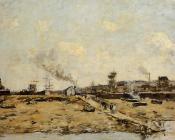 尤金 布丹 : Trouville, the Ferry to Deauville